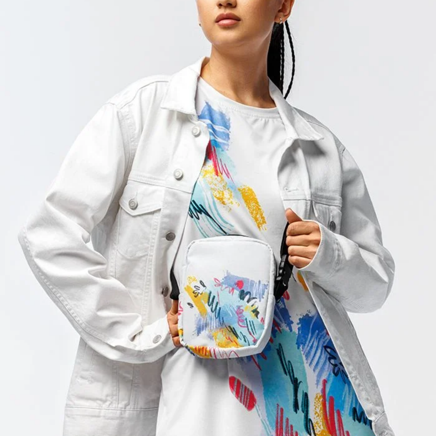 Custom All-Over Print Utility Crossbody Bag