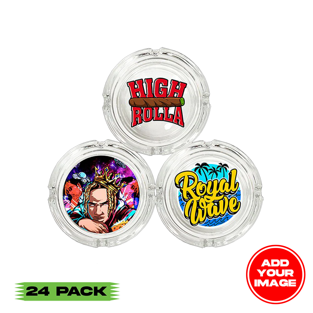 (24 PACK) Custom Ash tray 4.25" x 1.375"