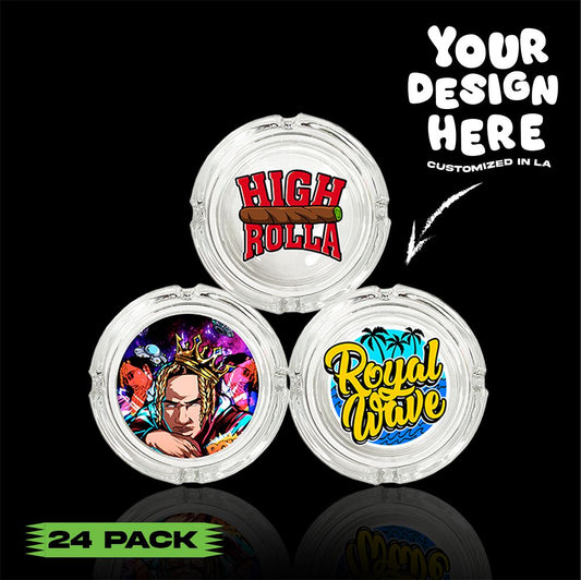 (24 PACK) Custom Ash tray 4.25" x 1.375"