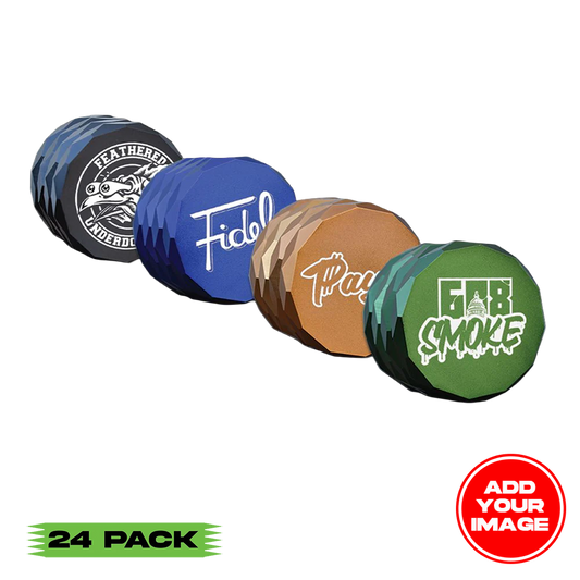 (24 PACK) Custom Etched Metal 4 Chamber Grinder 2.38" x 2"