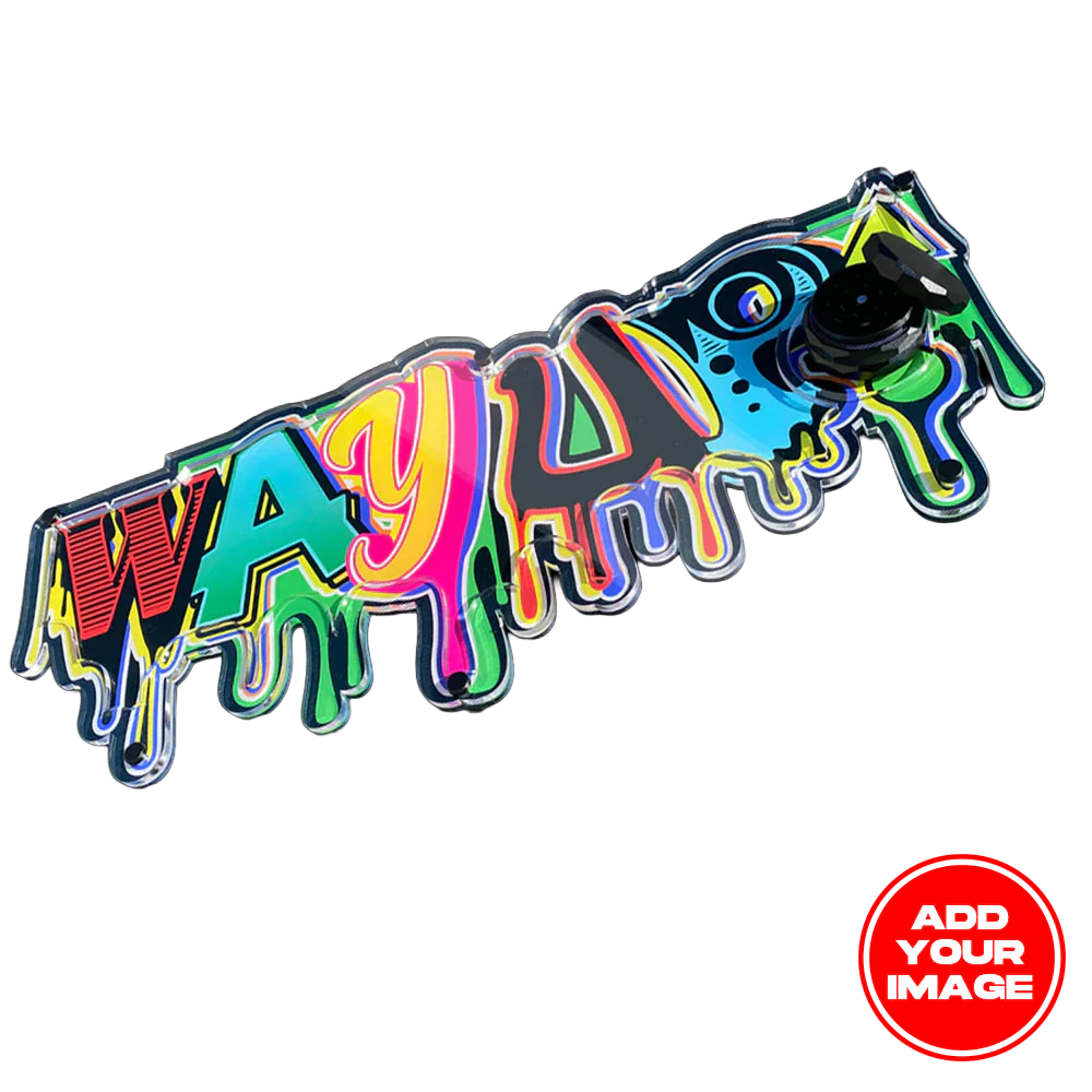 Custom Die Cut Plexi Glass Tray Set with Ash Tray and Jar (BUNDLE)