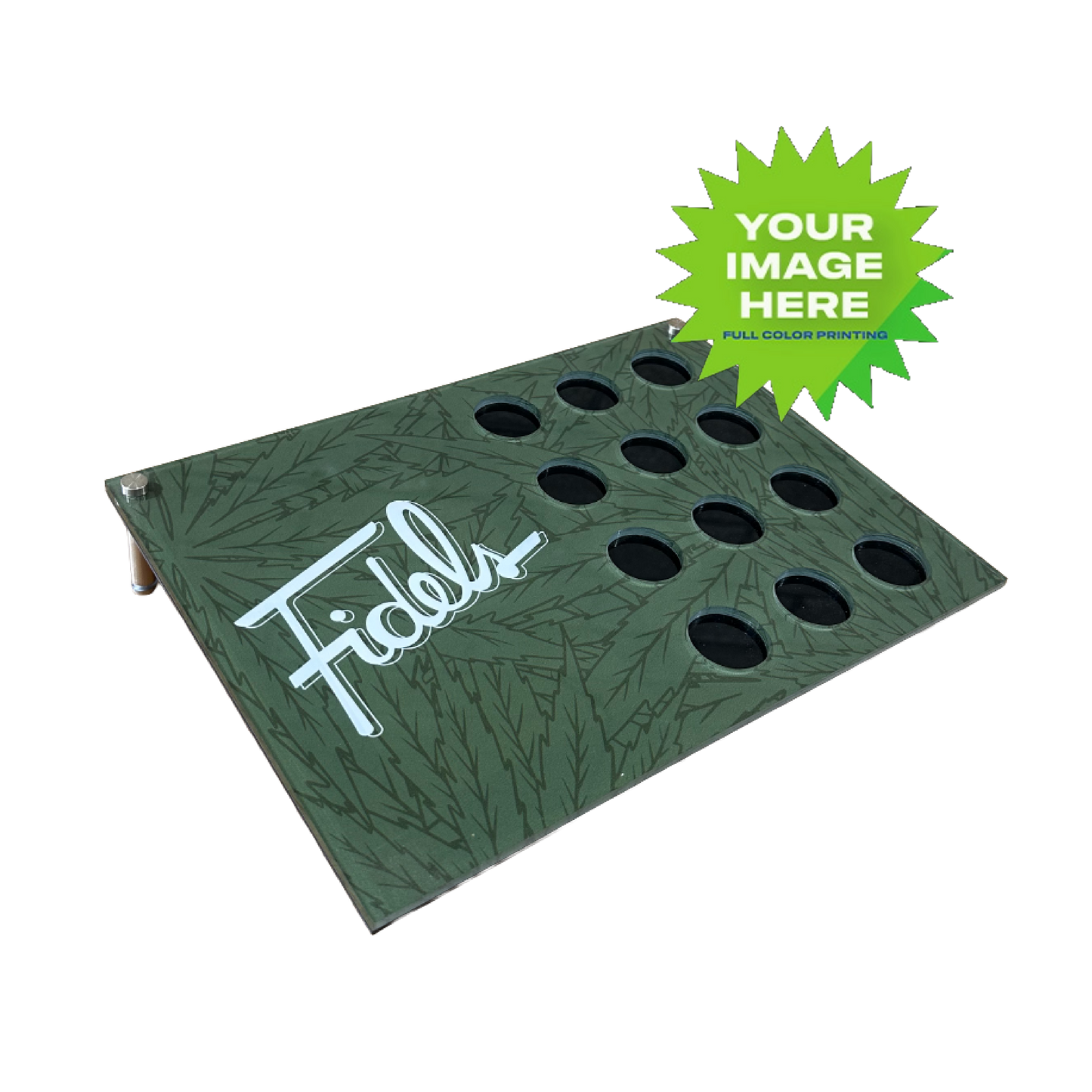 Custom Jar Rack Ramp Display (fits 12 x5 ml) 14"x10"