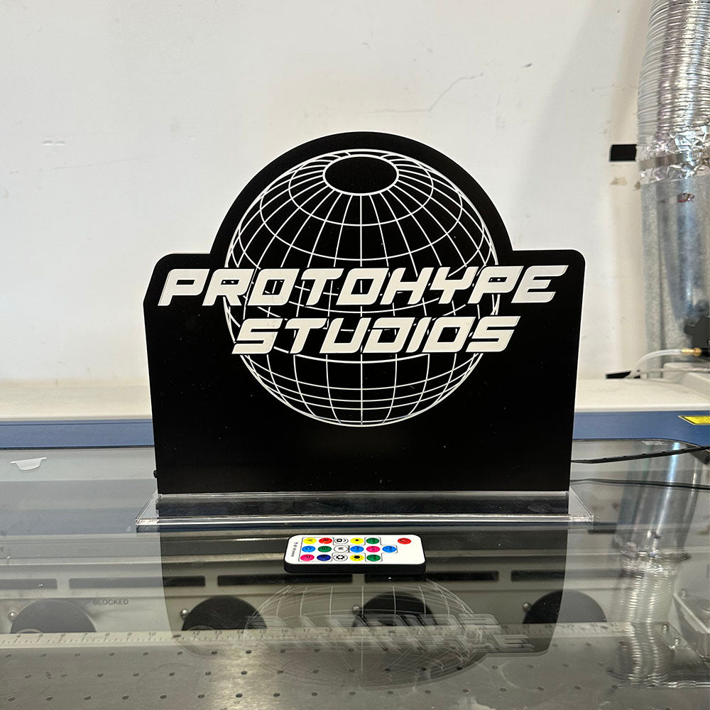 Custom Die Cut Plexiglass Table Counter Sign