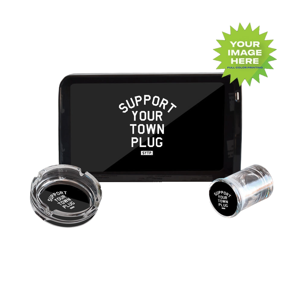 Custom LED Rolling Mood Tray Set with Ash Tray and Jar (BUNDLE)