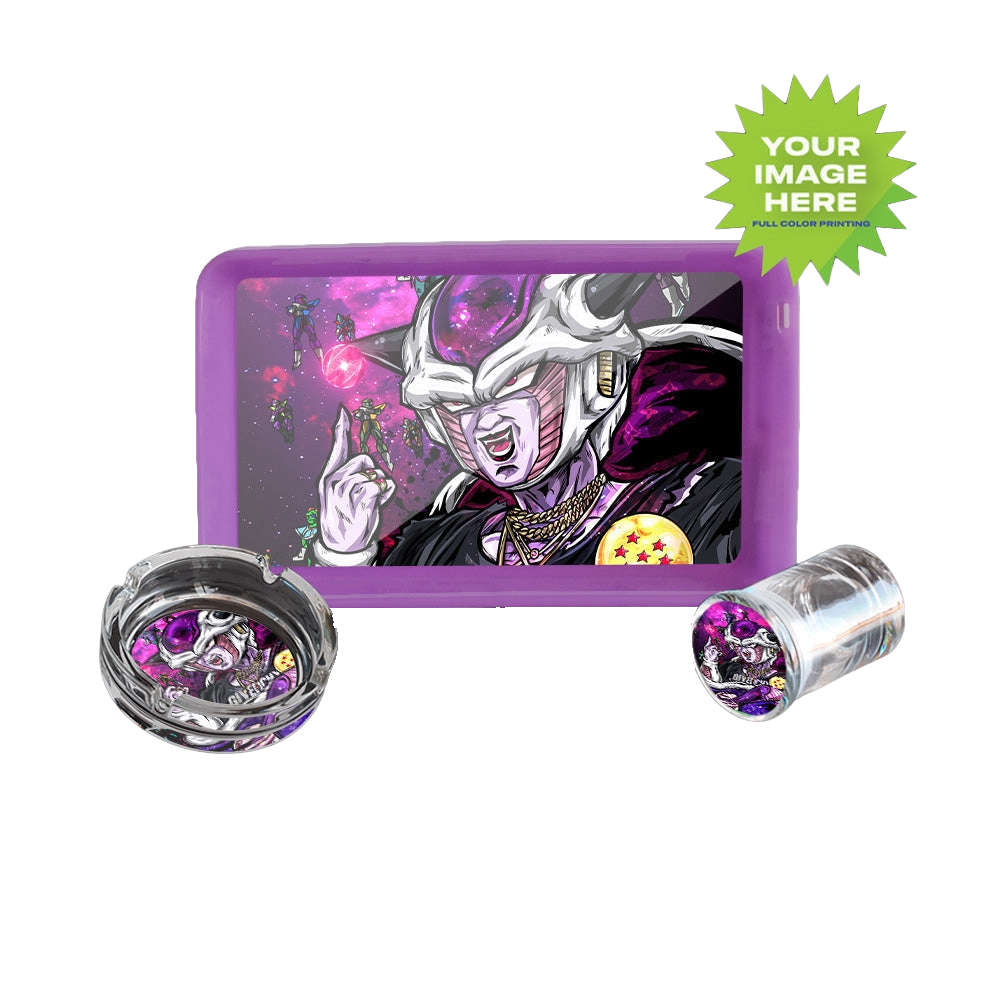MOODTRAYS ™ Create Your Own LED Rolling Mood Tray Set with Ash Tray and Jar (BUNDLE)