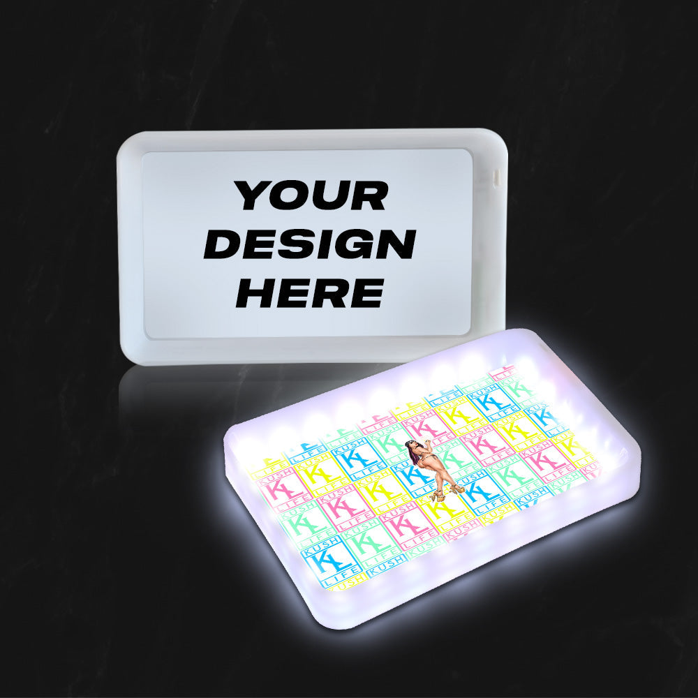 
                  
                    (24 PACK)  MOODTRAYS ™ Create Your Own Mood Tray 5.5" x 9.5" - Customizable LED Rolling Glow Trays
                  
                