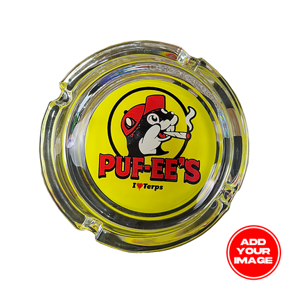 Custom Heavy Duty Glass Ash Tray 4.25" x 1.375"