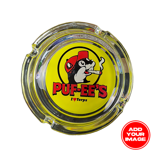 Custom Heavy Duty Glass Ash Tray 4.25" x 1.375"