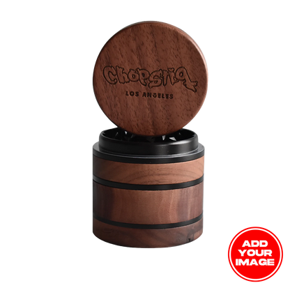 MOODTRAYS ™ - Create Your Own Walnut Wood Herb Grinder 2.38" x 2.54"