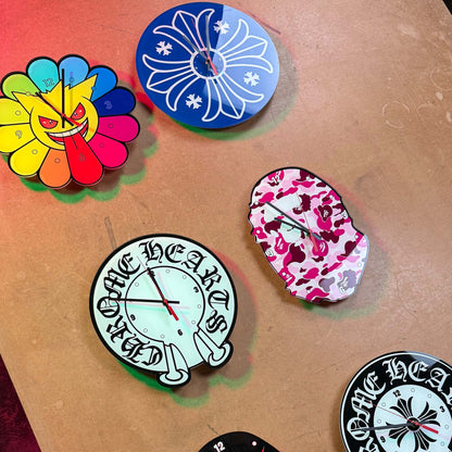 Custom Plexiglass Clock Art