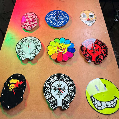 Custom Plexiglass Clock Art