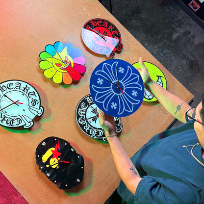 Custom Plexiglass Clock Art