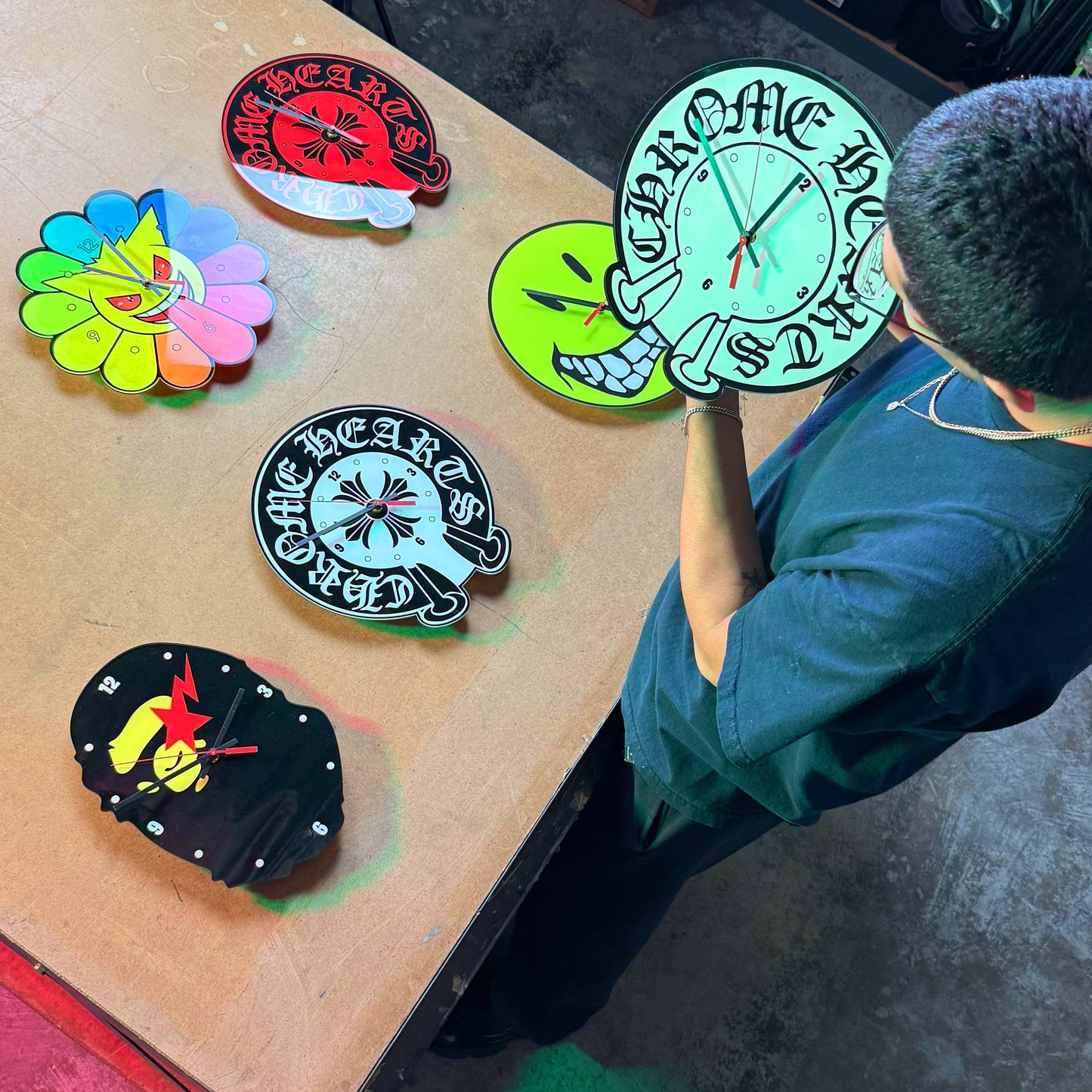 Custom Plexiglass Clock Art