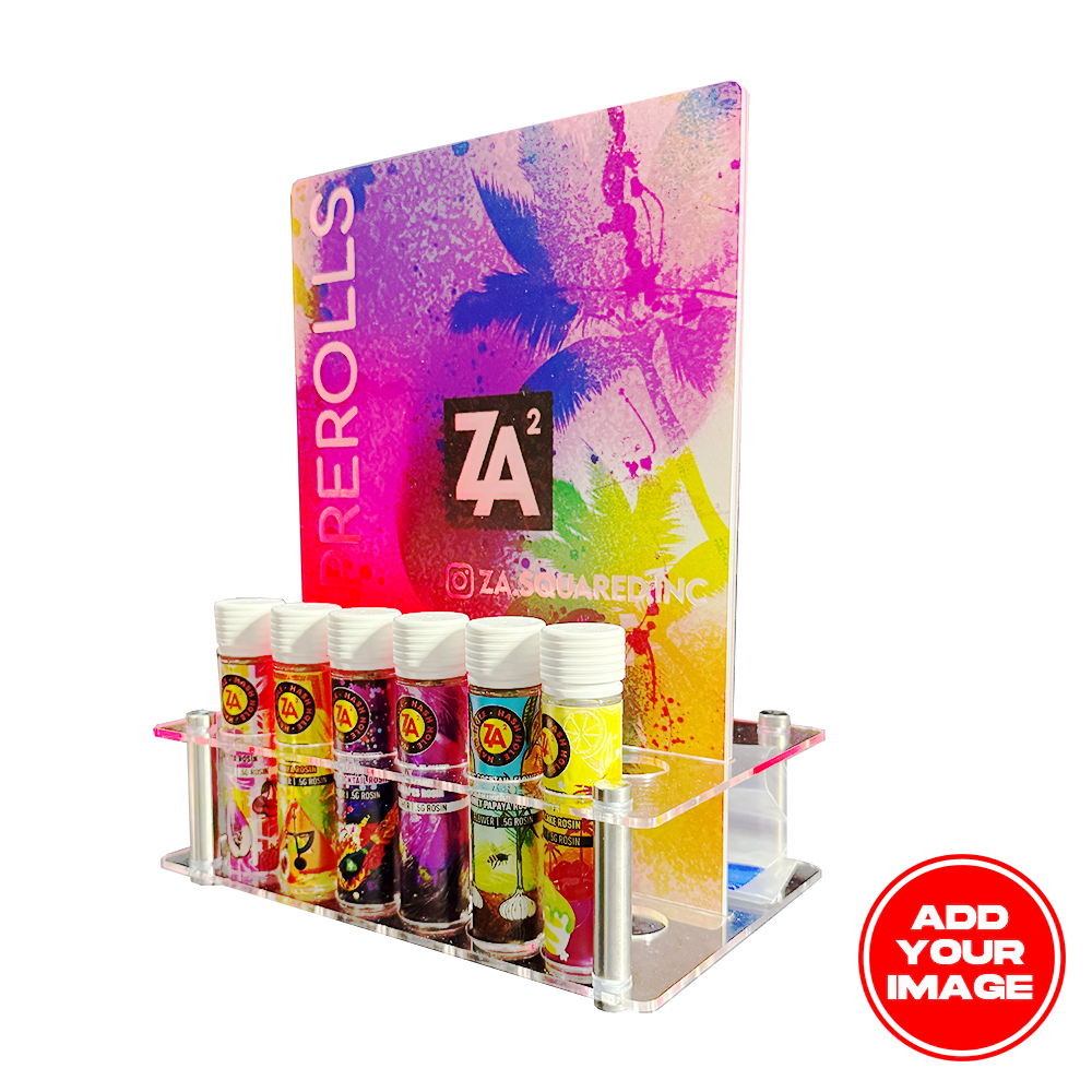 Custom Pre Roll Display - Joint Tube Rack 11"x8"