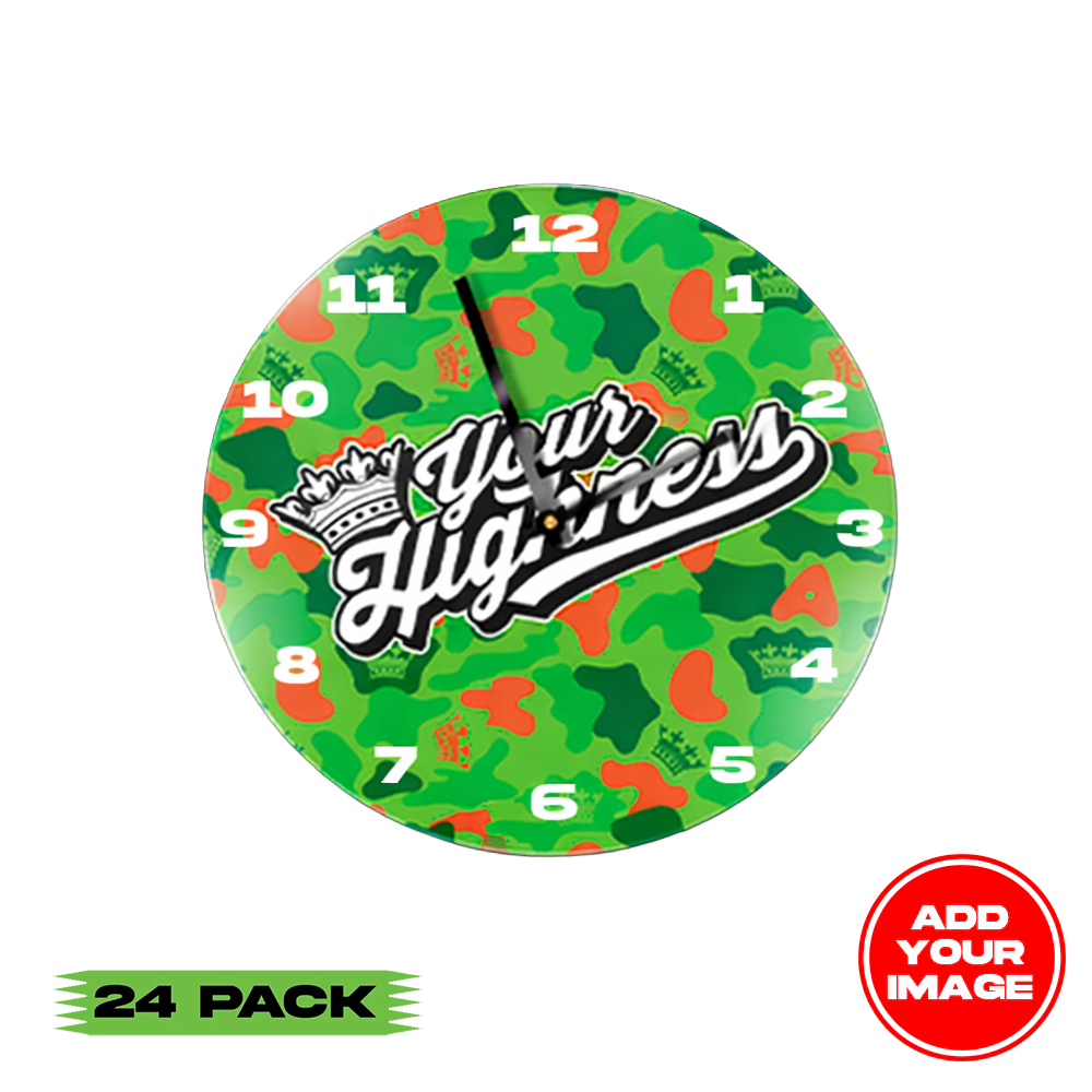 (24 PACK) Custom Plexi Glass Wall Clock Art