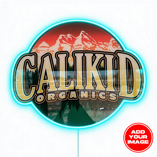 MOODTRAYS ™ Custom Die-cut Logo Gloss LED Backlit Wall Art Sign 16"x24" or 30"x40" (Gloss Acrylic)