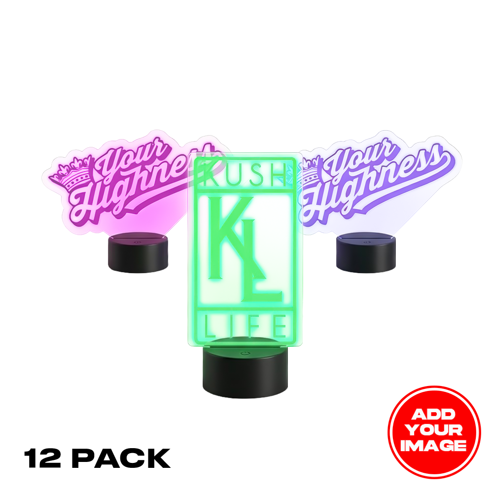 (12 PACK) Custom LED Lamp Sign Night Light