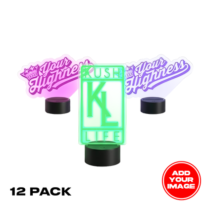 (12 PACK) Custom LED Lamp Sign Night Light