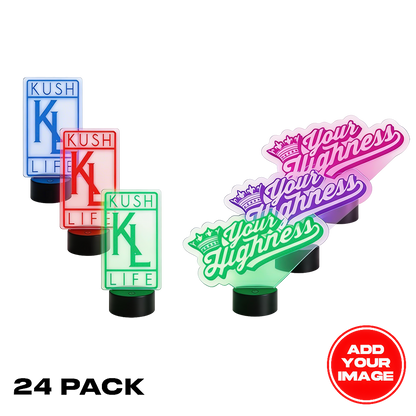 (24 PACK) Custom LED Lamp Sign Night Light