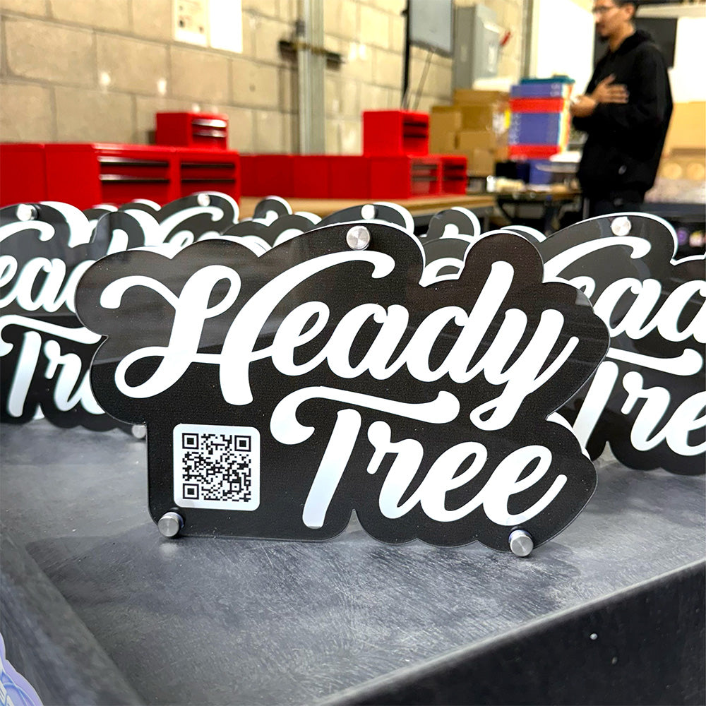 Custom Logo Standup Sign 10"