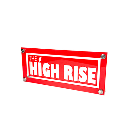 Custom Logo Standup Sign 10"