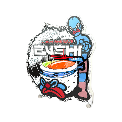 Custom Logo Standup Sign 10"