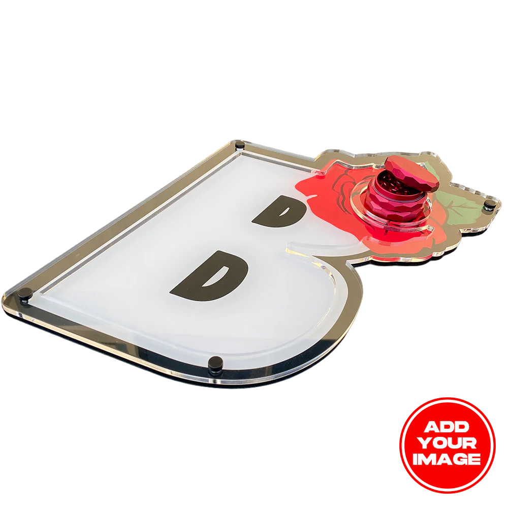 Custom Die Cut Plexi Glass MoodTray - Die Cut Rolling Tray