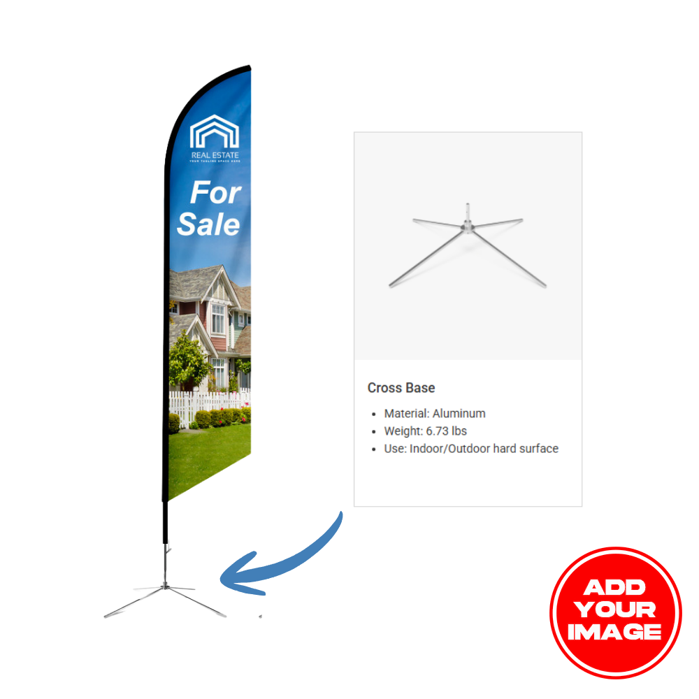 Custom Feather Angled Flag