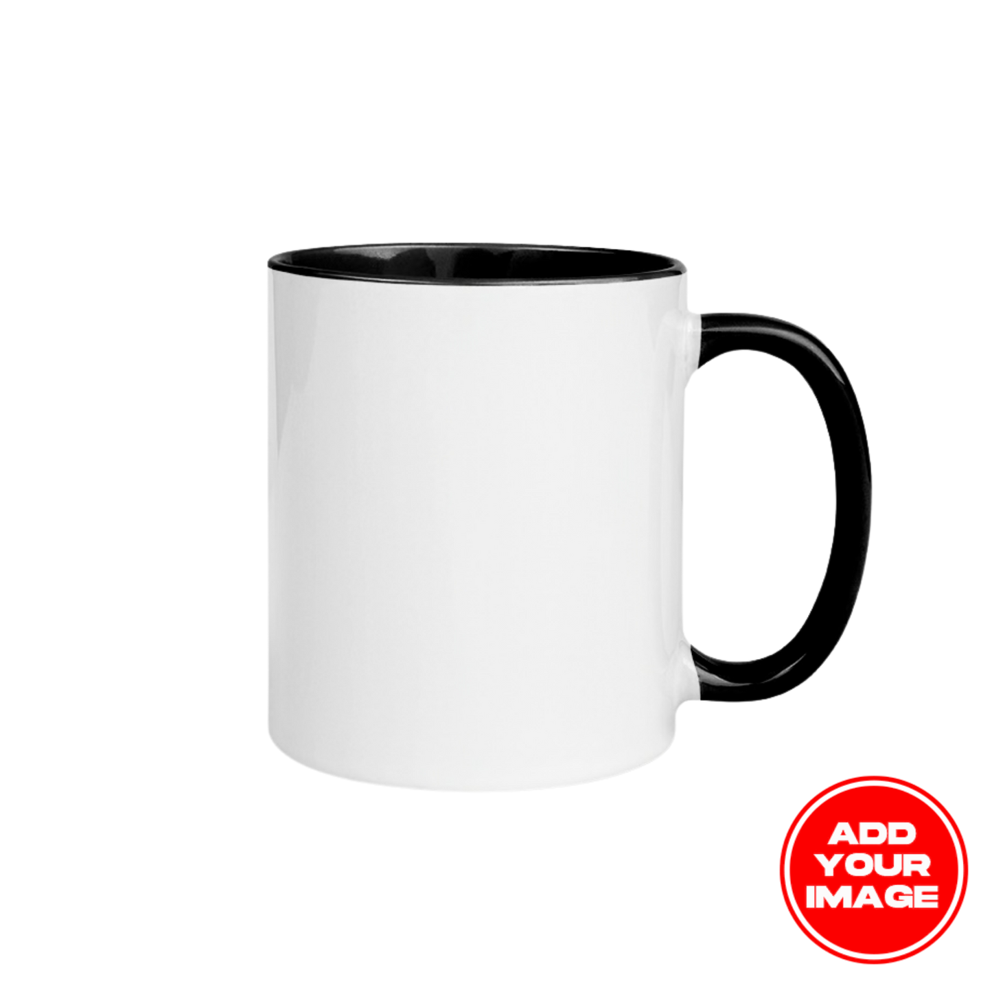 Custom White Ceramic Mug with Color Inside