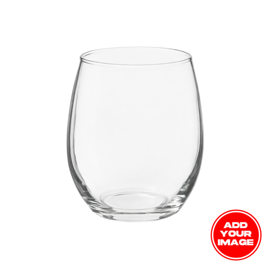 Custom Stemless Wine Glass (15 oz)