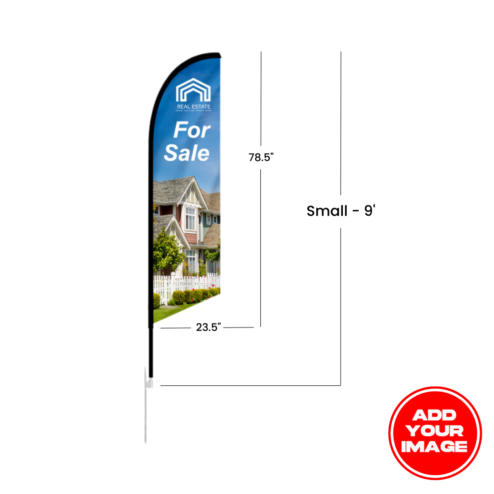 Custom Feather Angled Flag