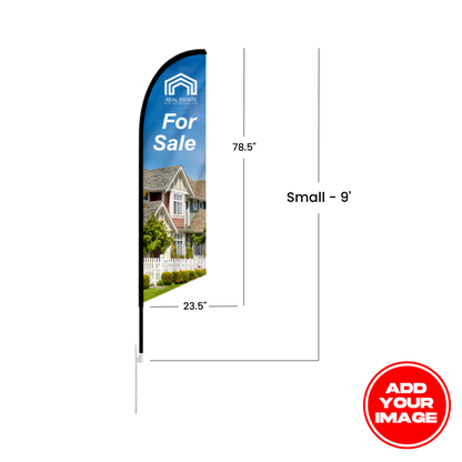 Custom Feather Angled Flag