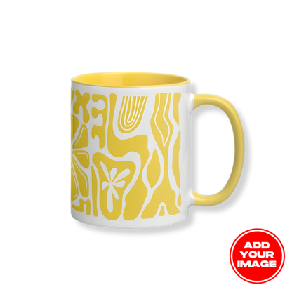Custom White Ceramic Mug with Color Inside