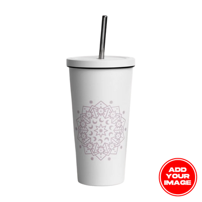Custom Insulated Tumbler with a Straw (20 oz)