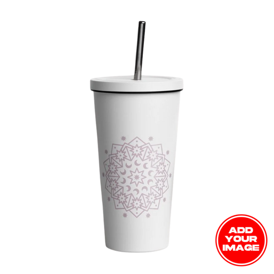 Custom Insulated Tumbler with a Straw (20 oz)