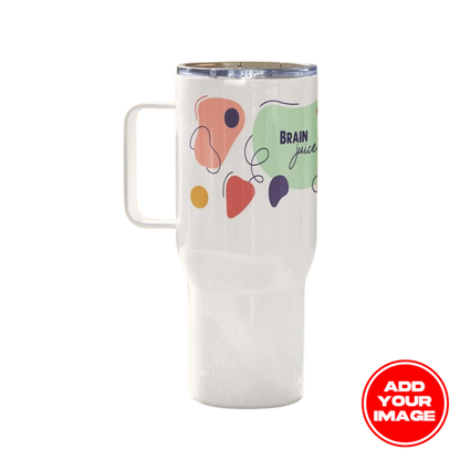 Custom Travel Mug with a Handle