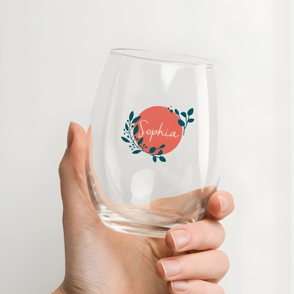Custom Stemless Wine Glass (15 oz)