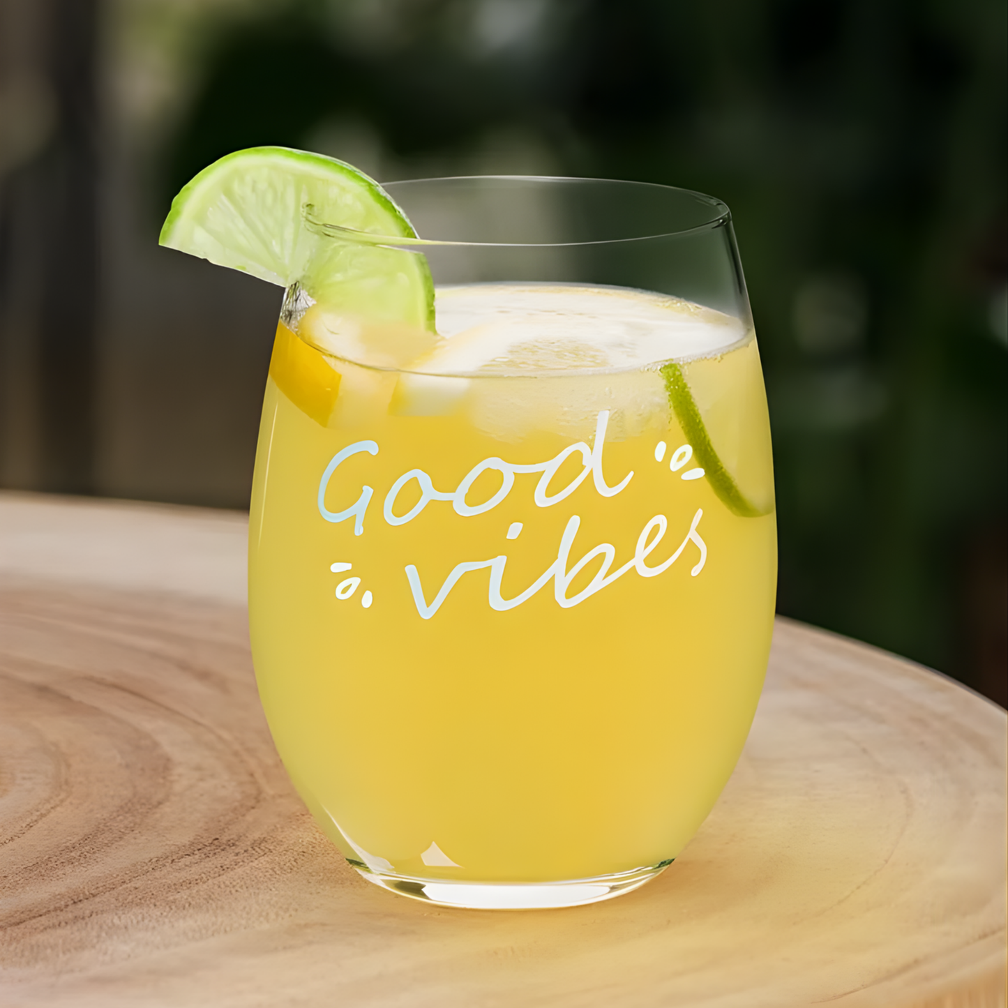 Custom Stemless Wine Glass (15 oz)