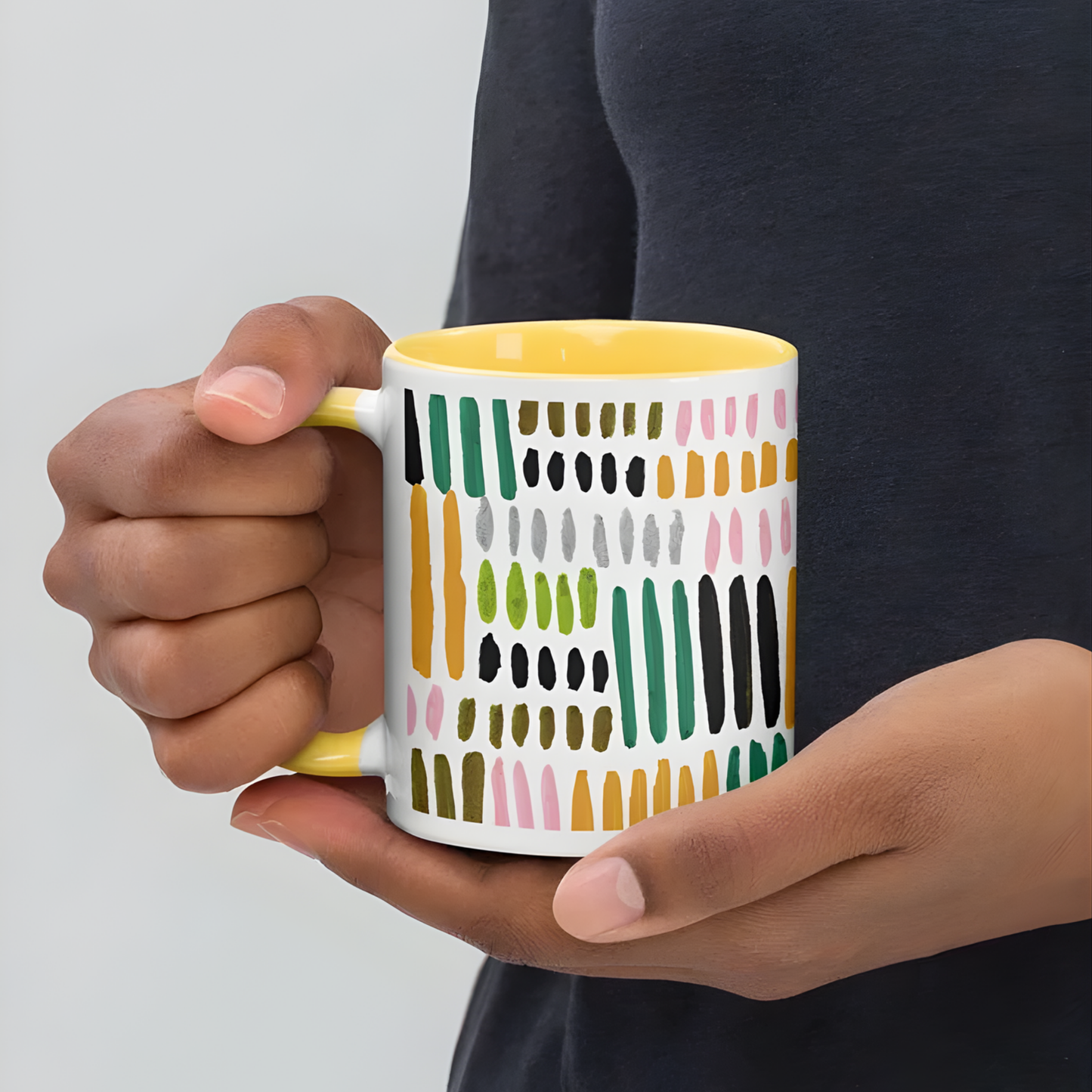 Custom White Ceramic Mug with Color Inside