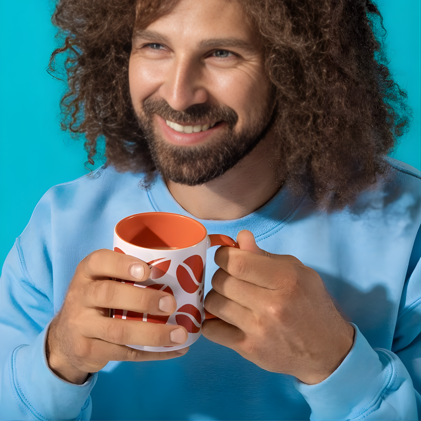 Custom White Ceramic Mug with Color Inside