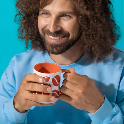 Custom White Ceramic Mug with Color Inside