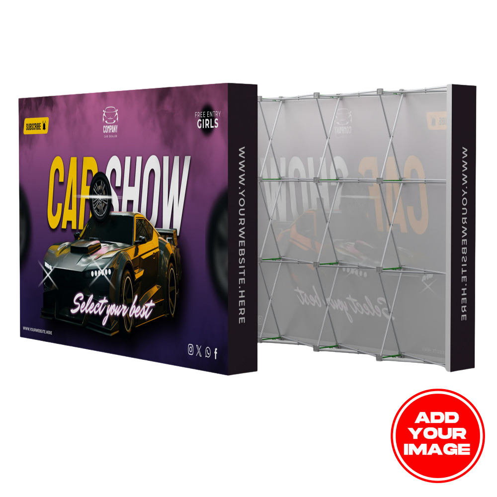 Straight Velcro Fabric Pop Up Display