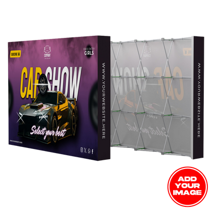 Straight Velcro Fabric Pop Up Display