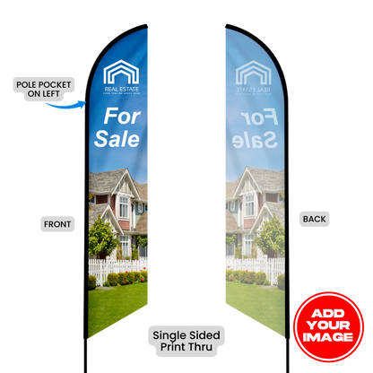 Custom Feather Angled Flag