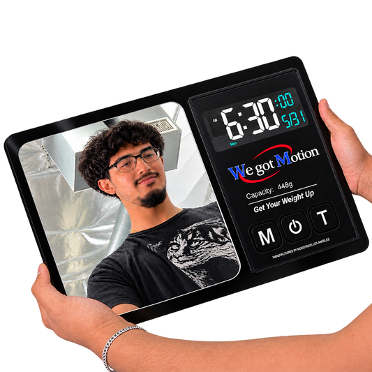 Scale Mirror LED Clock 24" v2