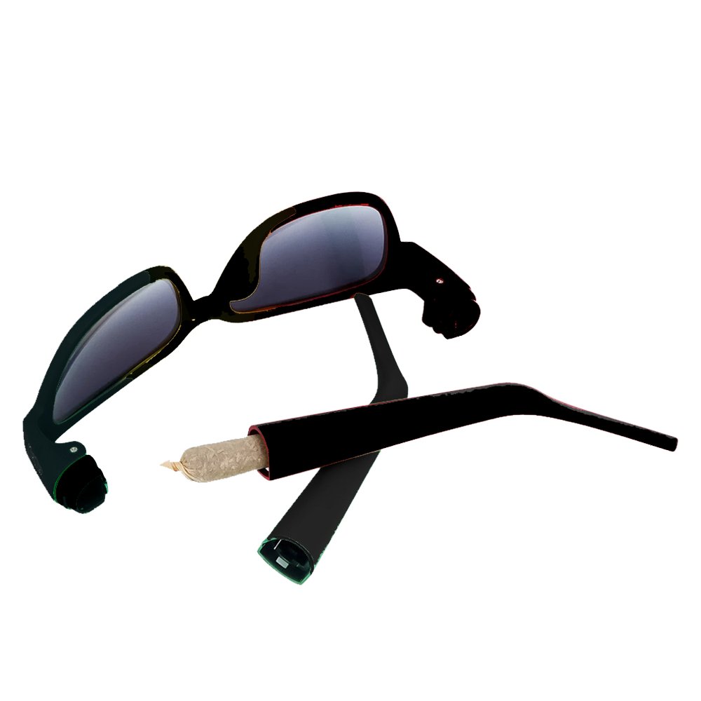 Secret "Stash Metas" Sunglasses (Black)