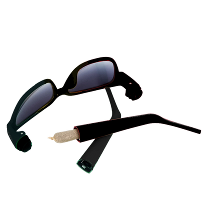 Secret "Stash Metas" Sunglasses (Black)