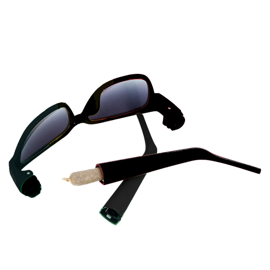 Secret "Stash Metas" Sunglasses (Black)