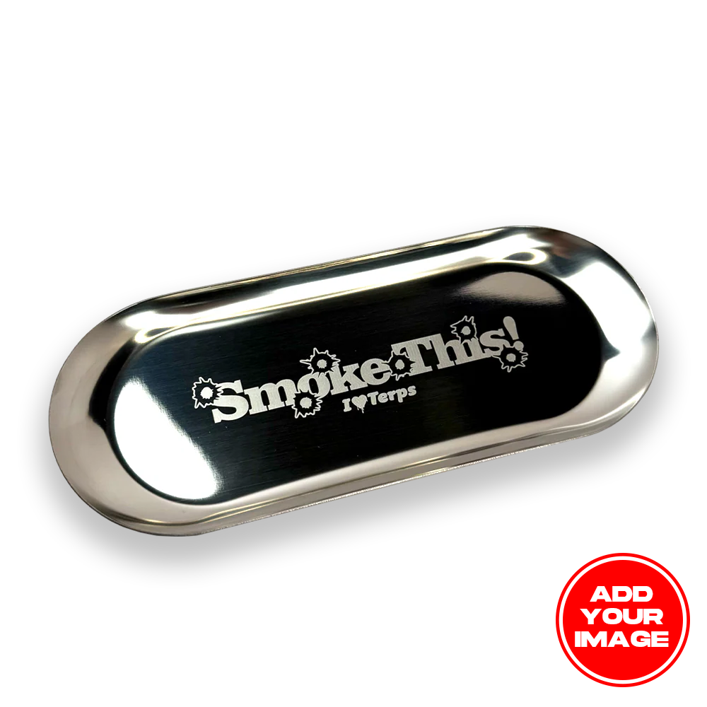 Custom Etched Stainless Steel Tray 7" to 9"