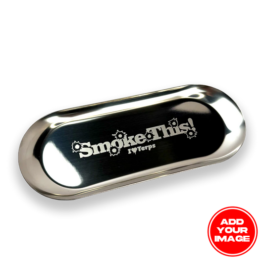 Custom Etched Stainless Steel Tray 7" to 9"